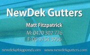 NewDek Gutters -- Regutters,  gutter repairs,  cleaning & gutter guard.