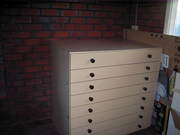 Set of plan drawers