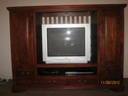 TV Cabinet,  TV,  DVD Player & Digital Box