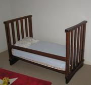Babysafe Jumbuck baby cot and spring mattress